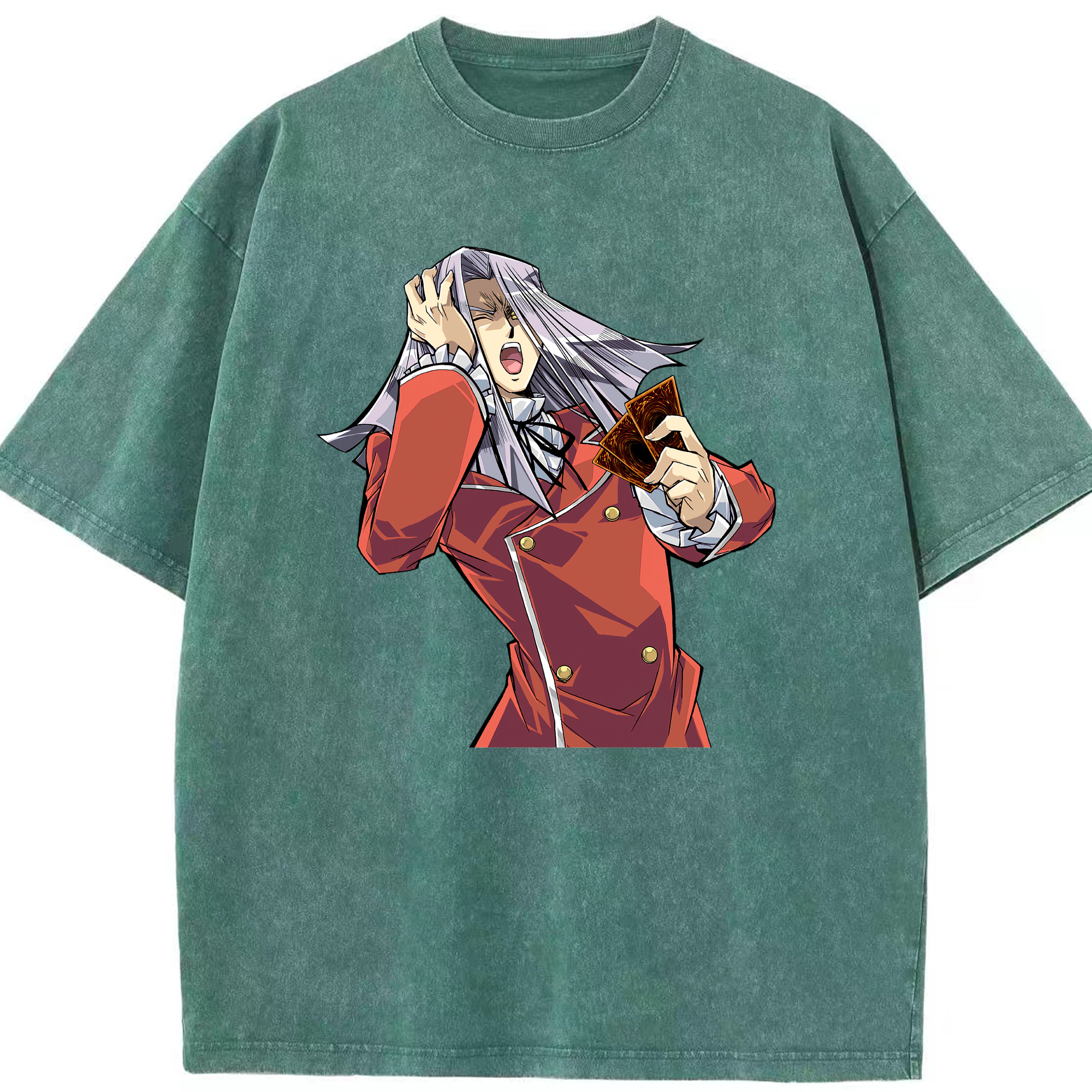 （画像用） 遊☆戯☆王 Yu-Gi-Oh! 綿100% ヴィンテージ風 半袖Tシャツ（フロントプリント）